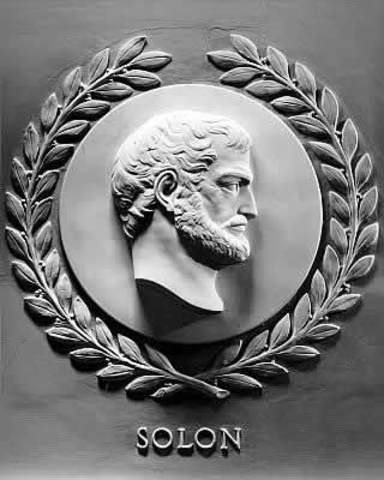 Solon becomes sole ruler in Athens and makes reforms to government. The poorer classes are included in making government decisons through an elected council, and many people are freed from slavery due to debts (584- 559 BCE)