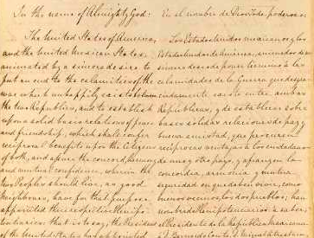 The Treaty of Guadalupe Hidalgo
