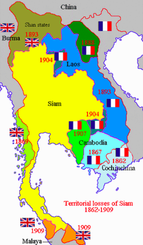 Britain and France agree to maintain Thailand as a Buffer State