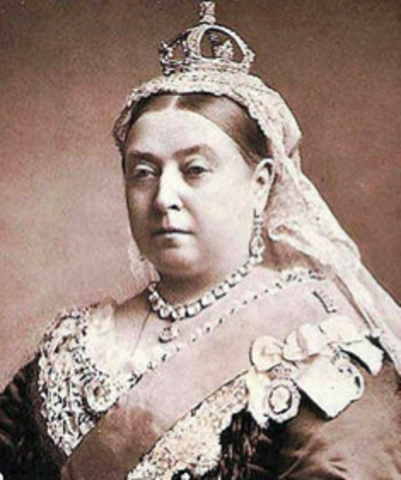 Queen Victoria is named "Empress of India"