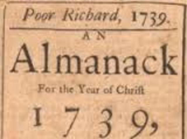 Creates Poor Richards Almanac