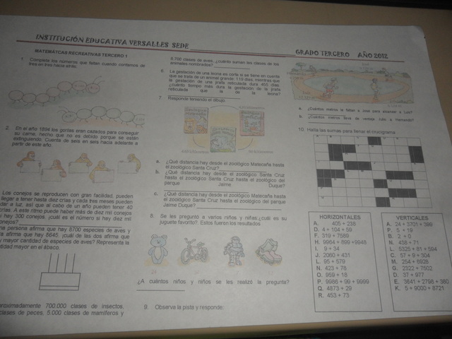 Talleres matemáticas recreativa