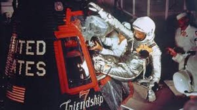 first U.S. astronaut in orbit in the Friendship 7 Mercury