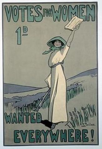 Women can vote in Britain