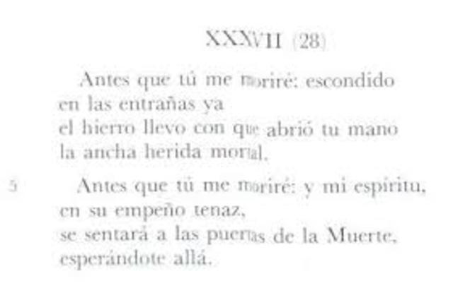 Becquer comienza a publicar "Las rimas"