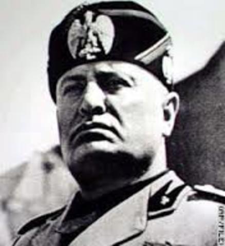 MUSSOLINI PRIME MINISTER