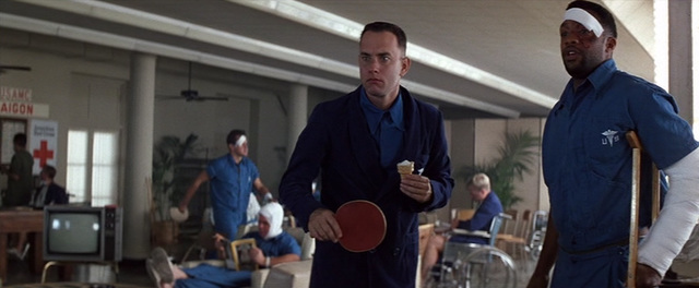 Forrest discovers ping-pong