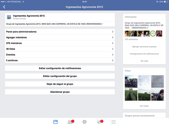 Los grupos en las redes