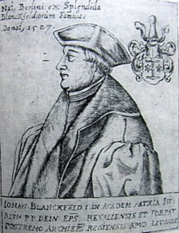 Johann Blankenfeldist saab Riia peapiiskop