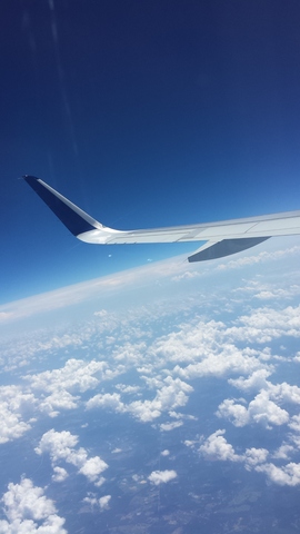 Yo andé un avión para el primero vez.