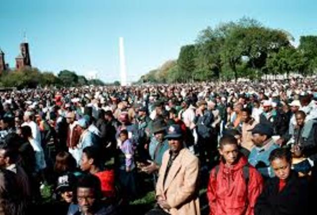 Million Man March reaches Capotal Building