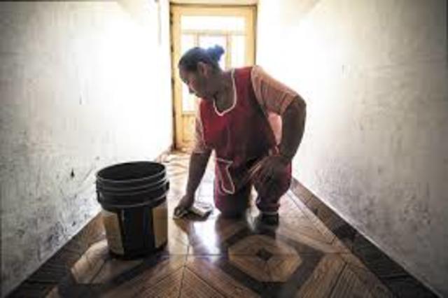Explotación del trabajo domestico femenino.