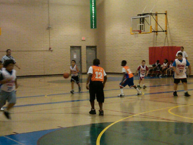 first basketball game