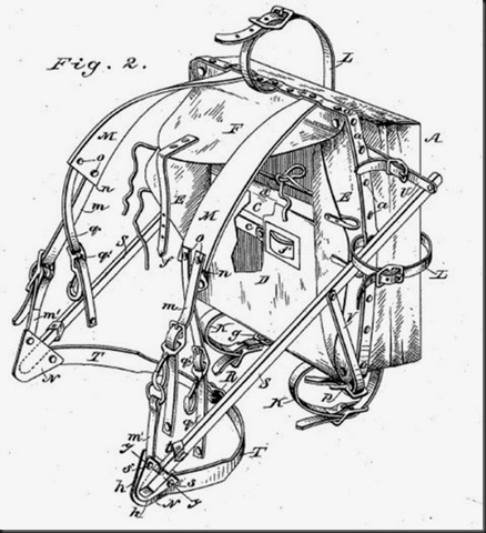 The first patented framed backpack design