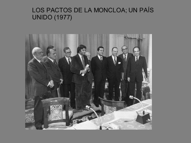 Un pacto en la moncloa