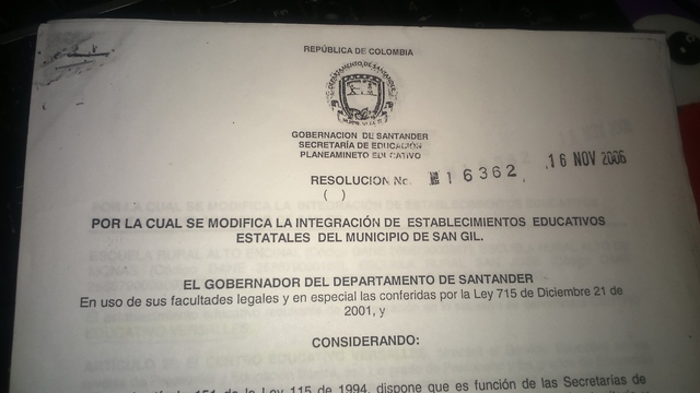 CONFORMACIÓN DEL CENTRO EDUCATIVO VERSALLES