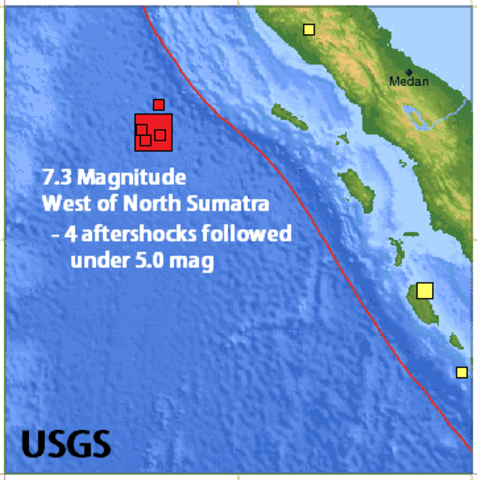 8.6 off the west coast of northern Sumatra