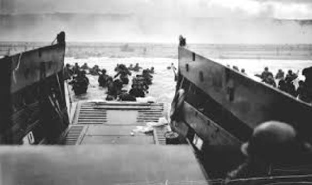 Allies land in Normandy, northern France (D-Day)