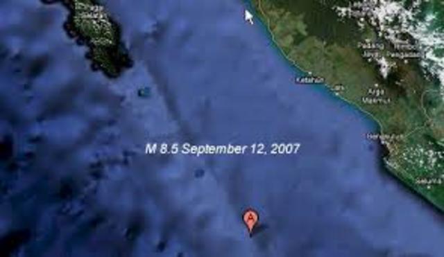 8.5 Earthquake in Southern Sumatra.