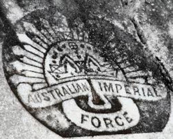 The Australia Imparial Force (AIF)