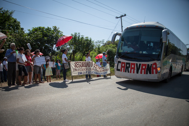 La Brigada Nacional de Ayotzinapa llega a Oaxaca