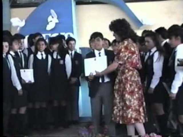 He finished his school in 1990