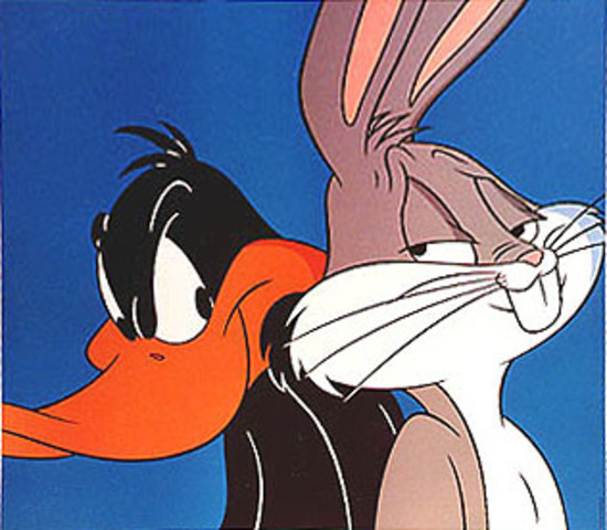 Daffy loses spotlight to Bugs