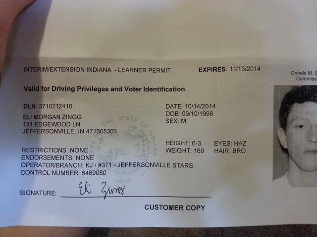 Mon permis de conduire