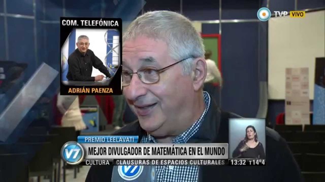Fue reconocido como mejor divulgador en Matemática del mundo