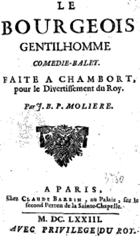 Le Bourgeois gentilhomme