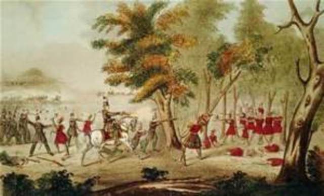 The battle of the Thames river