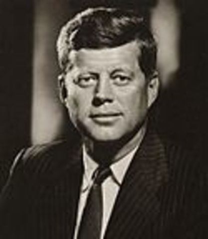John F. Kennedy enters office