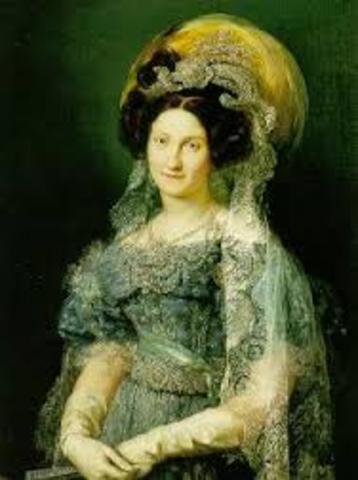 Mª Cristina de de Borbon dos sicilias