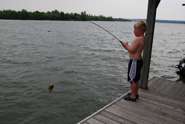 Fishing at The Lake House