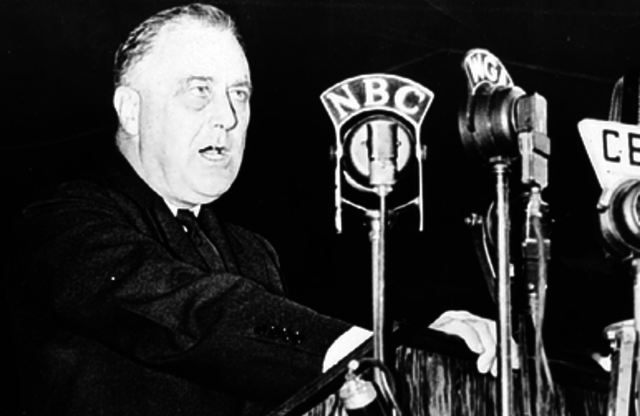 Roosevelt Gives Quarantine Speech