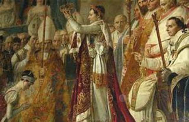 Napoleon crowned emporer