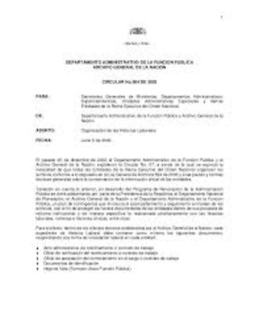 CIRCULAR 004 DE 2003