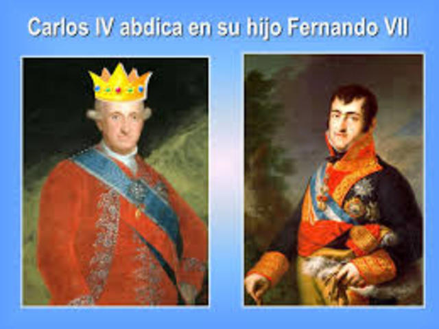 Carlos IV abdicó