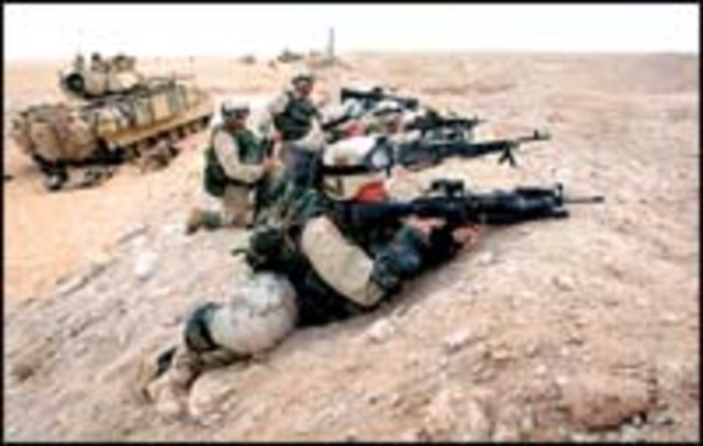 Allied ground assault begins, 4 a.m.