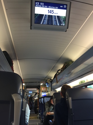 Visiting Munich- ICE Train