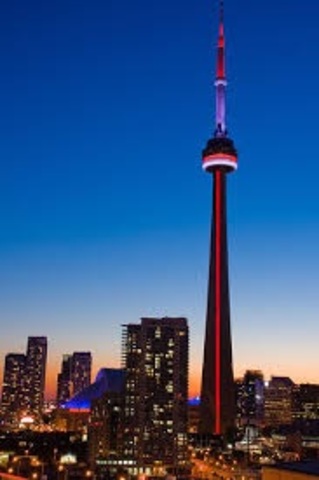 CN Tower Erected