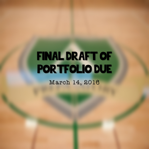 Final Draft of Portfolio