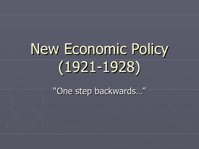 New Economic policy