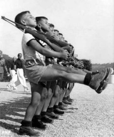 By 1939, Fascist youth groups included about 66 percent of the population between the ages of 8 and 18.