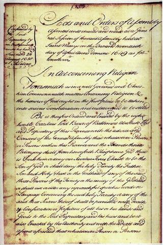 Maryland Toleration Acts