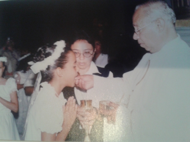 Hice mi primera comunión