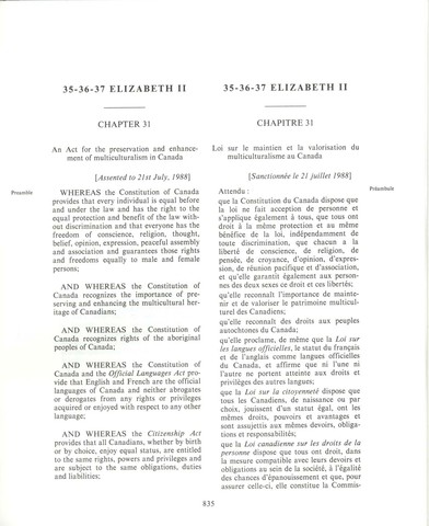 Canadian Multicultural Act