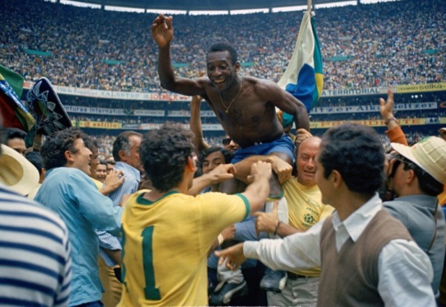 Pelé in Mexico World Cup, won.