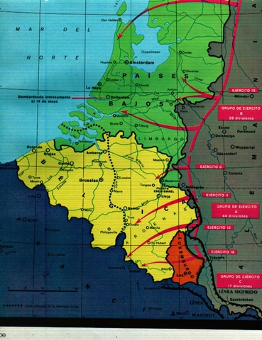 INVASION OF BELGIUM, HOLLAND AND LUXEMBOURG