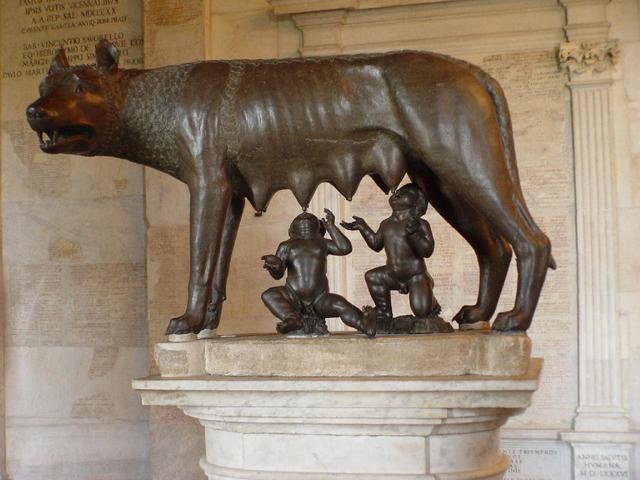 Romulus and Remus found the city of Rome, according to legend (753 BCE).